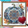 Pumpkin-Partial 11CT Stamped Cross Stitch Bead Embroidery 36*36cm/14.17*14.17in tapestrymarket
