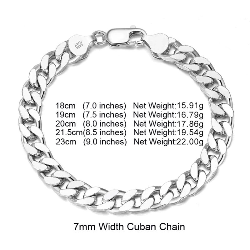 925 Sterling Silver Bangles Ear Studs Chain & Link Bracelets TRENDY