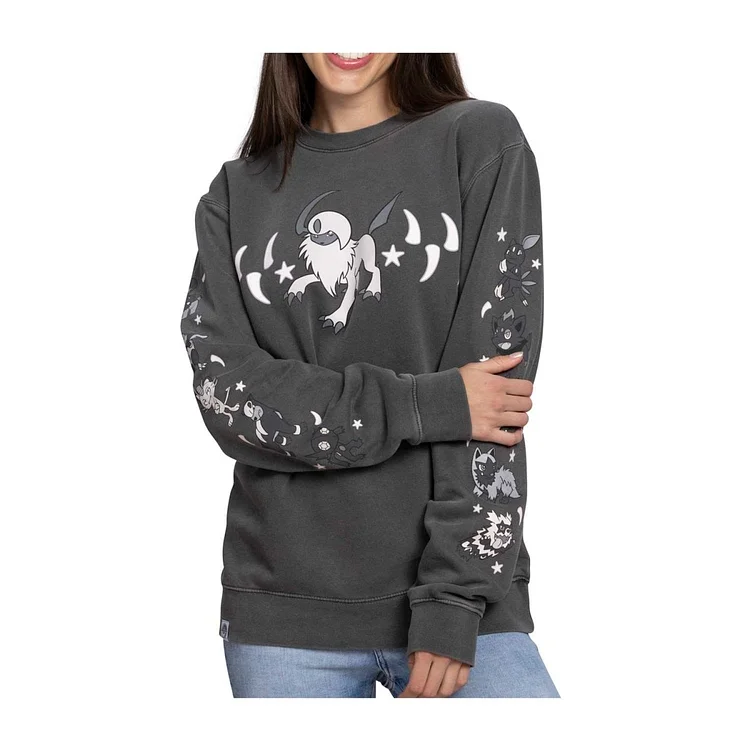 Pokémon Center × OMOCAT: Dark Type Midweight Crew Neck Sweatshirt - Adult