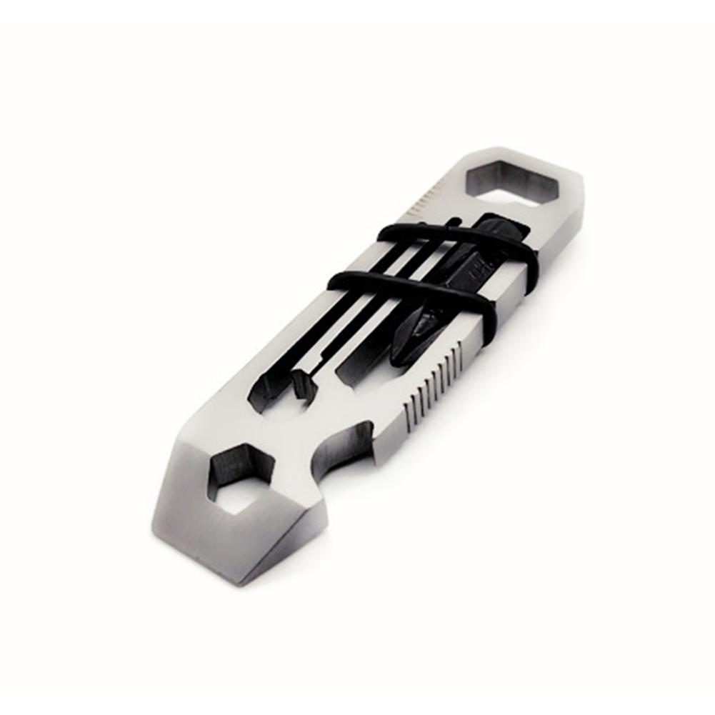 

6 in 1 EDC Gadget Outdoor Equipment Camping Keychain Supplies Bottle Opener, 501 Original