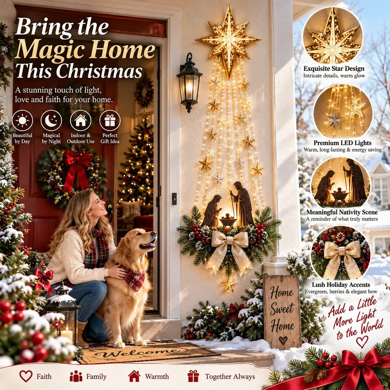 Bethlehem Star faith Christmas home decor Bethlehem Star faith Christmas home decor