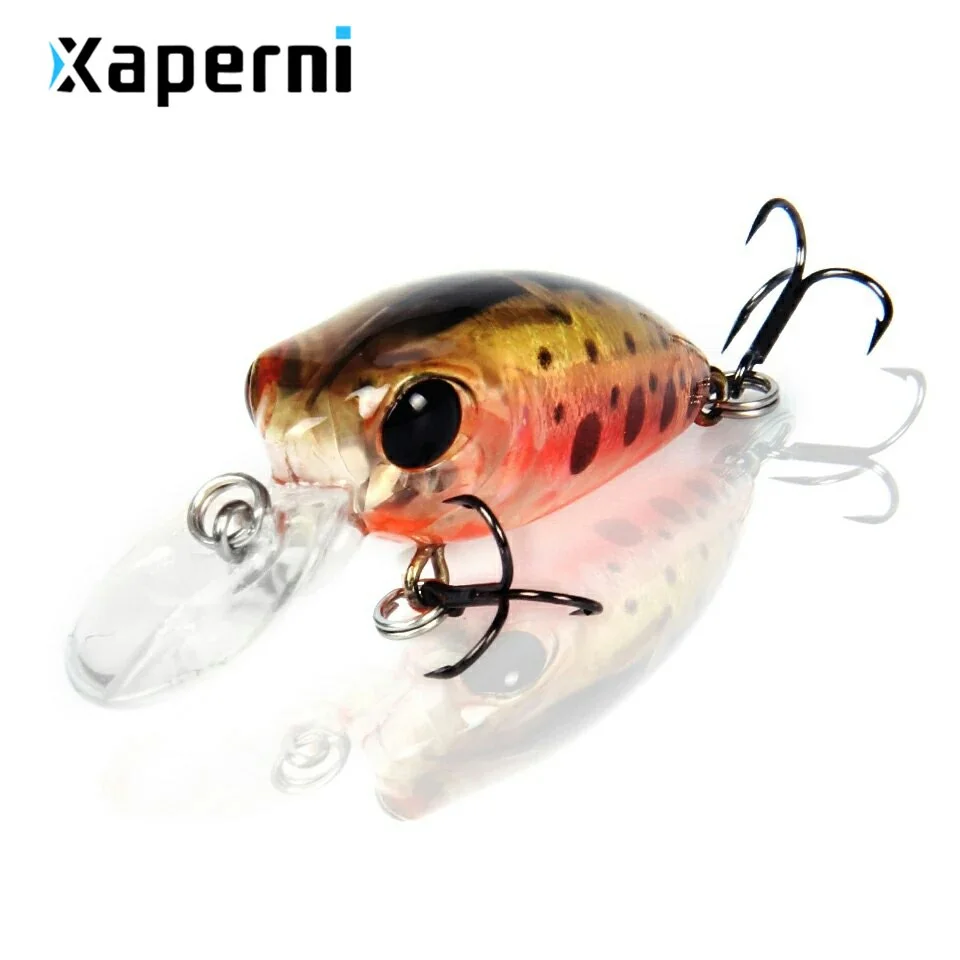 Xaperni 5pcs/lot professional fishing lures, assorted colors, minnow  32mm 2.7g, Floating crankbait popper shad 2016 hot model