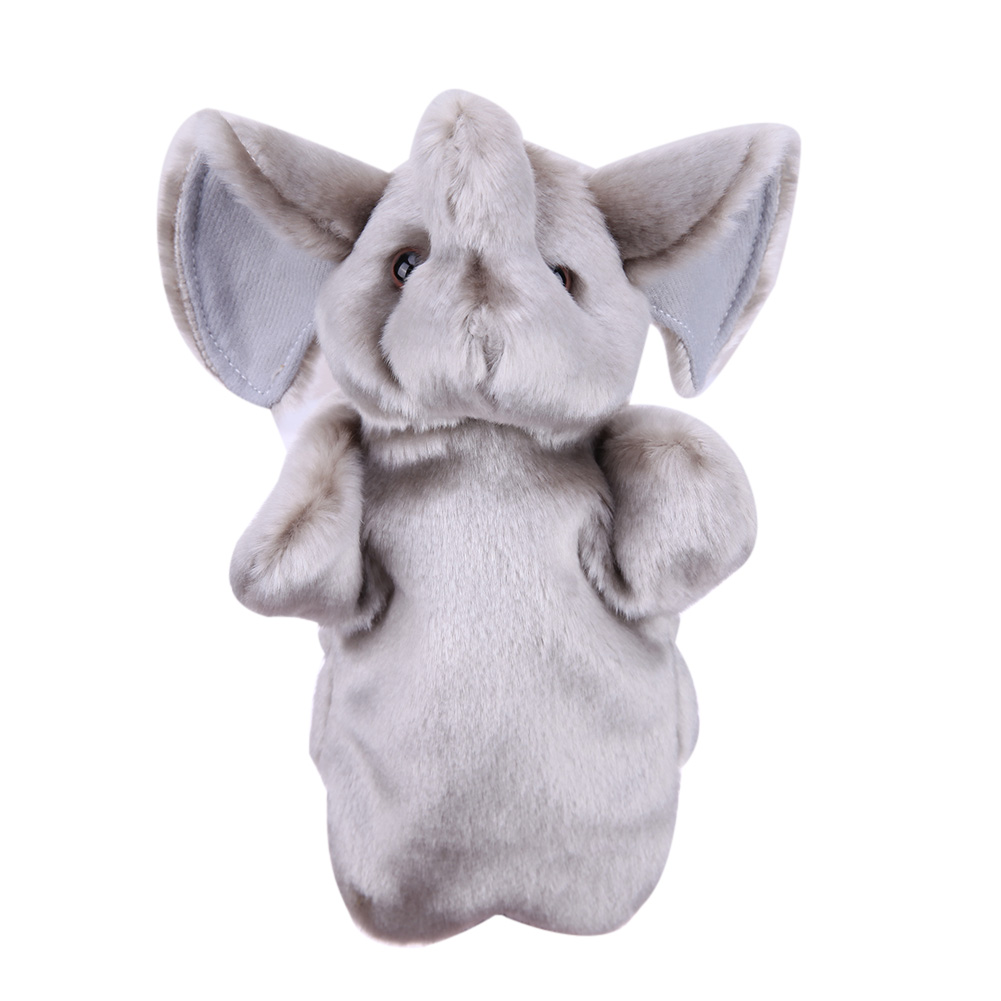 

Cute Cartoon Elephant Hand Puppet Baby Kids Soft Doll Plush Toys (Grey), Gray, 501 Original