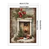 Christmas Fireplace-11CT Stamped Cross Stitch 40*53cm/15.75*20.87in tapestrymarket