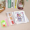 (US Only)12pcs DIY Calendar Diamond Painting Greeting Card for Bedroom Office Desk