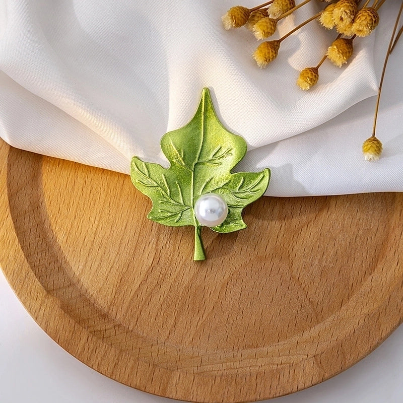 Vintage Style Pastoral Pin Leaf Alloy Plating Women’s Brooches