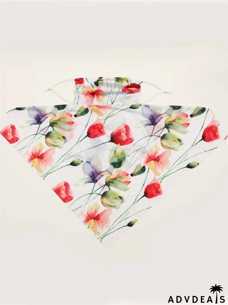 Flower Print Sun Protection For The Face