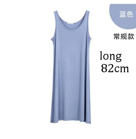 2020 Women's fashion Modal Dress Spaghetti Vest 82 to 110cm Long Under dress Spring and summer Ladies Casual Dresses