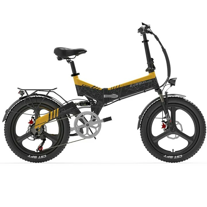 LANKELEISI G650 Electric Folding Bike 500W Motor 48V 12.8 Battery Speed 35KM/H 110KM Mileage