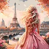 Framed Paris Dream-Paint by Numbers Acrylic Painting 35*35CM With Color Box 5ML(24Colors)