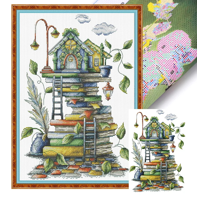 『Joy Sunday』Book - 14CT Stamped Eco-Friendly Cotton Thread Cross Stitch(31*43cm)(Backstitch)