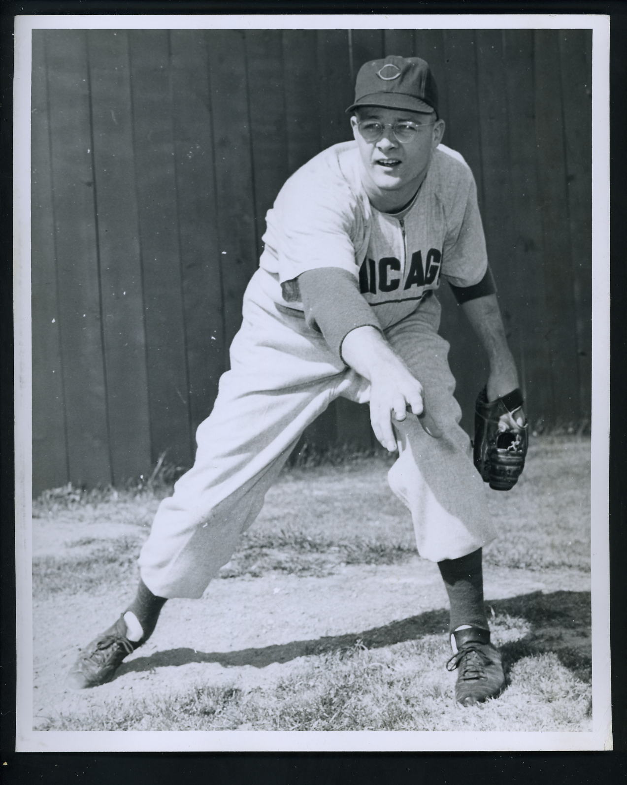 Jim Brosnan circa 1954 - 1958 Press Wire Photo Poster painting Chicago Cubs