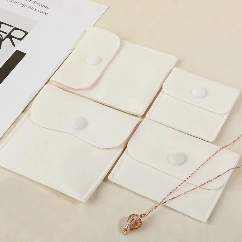 Minimalist Solid Color Cloth Jewelry Packaging Bags