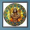 (50*50cm)Stained Glass Halloween - Full Round Drill Diamond Painting