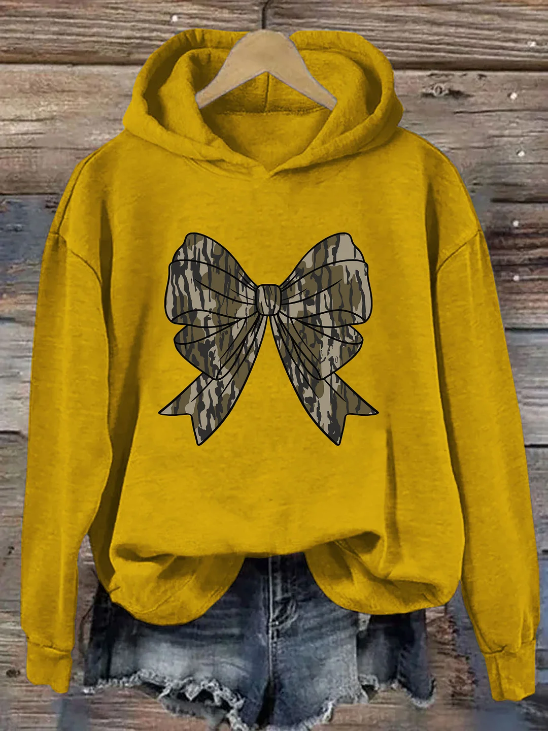 Camo Bow Hoodie