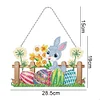 DIY Special Shaped Diamond Painting Easter Egg Bunny Festival Hanging With Lamp String Kit