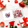 6Pcs Valentines Day Diamond Painting Greeting Card