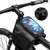 Bike Front Frame Bag Waterproof EVA Bike Tube Bag Detachable Cycling Accessories