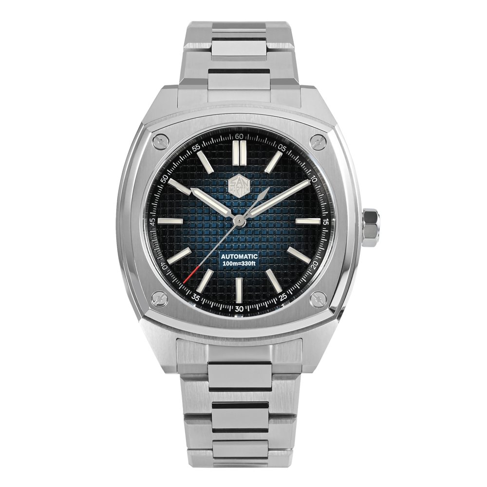 San Martin Mens 39.5mm New Original Design  Square SN0026 San Martin Watch 