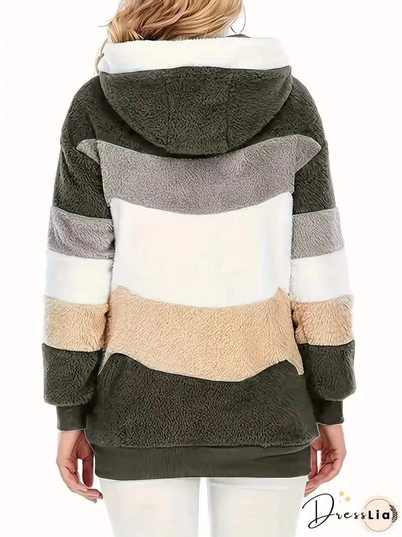 Cozy Tie-Dye Fleece Jacket for Women