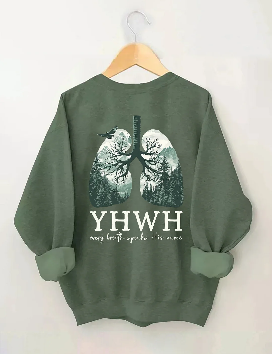 YHWH Lungs Christian Sweatshirt