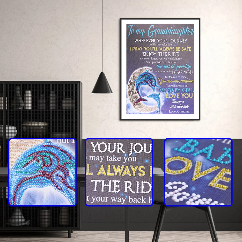 Diamond Painting - Special Shaped Drill - Love Rose(40*50cm)