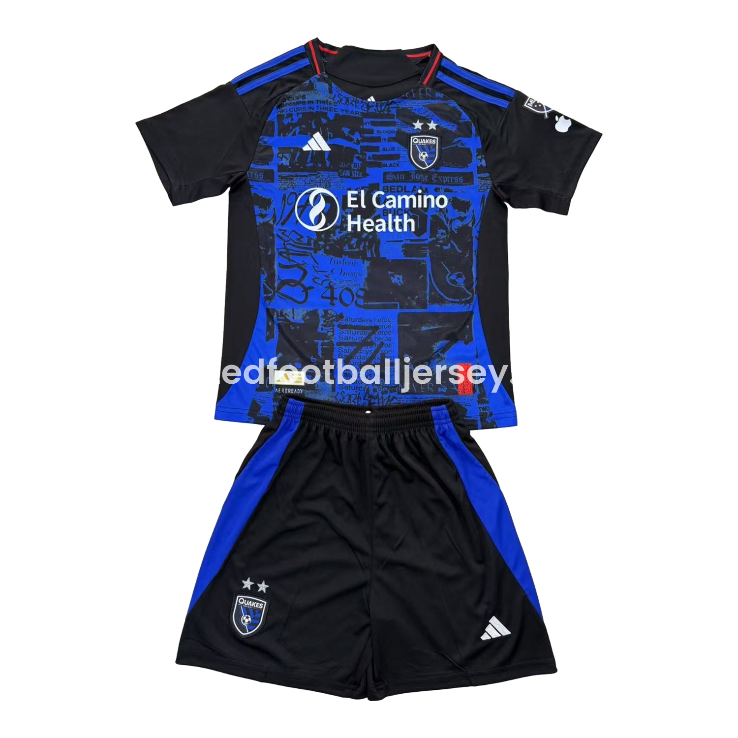 San Jose Earthquakes 25-26 Home Men's Adult Jersey Set - Fans Version
