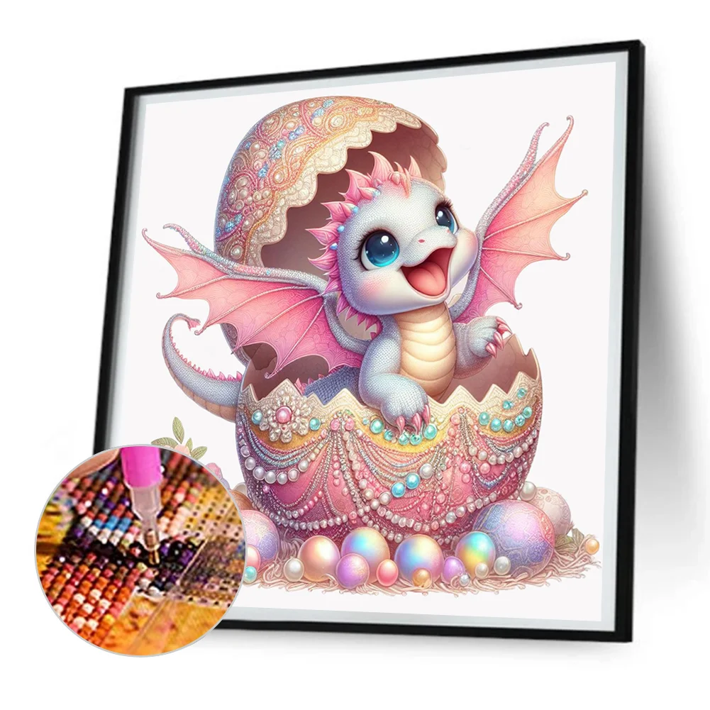 Diamond Painting - Full Round Drill - Jeweled Dragon Egg(Canvas|30*30cm)