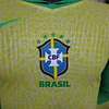 2024 Long Sleeve Player Version Brazil Home Football Shirt 1:1 Thai Quality