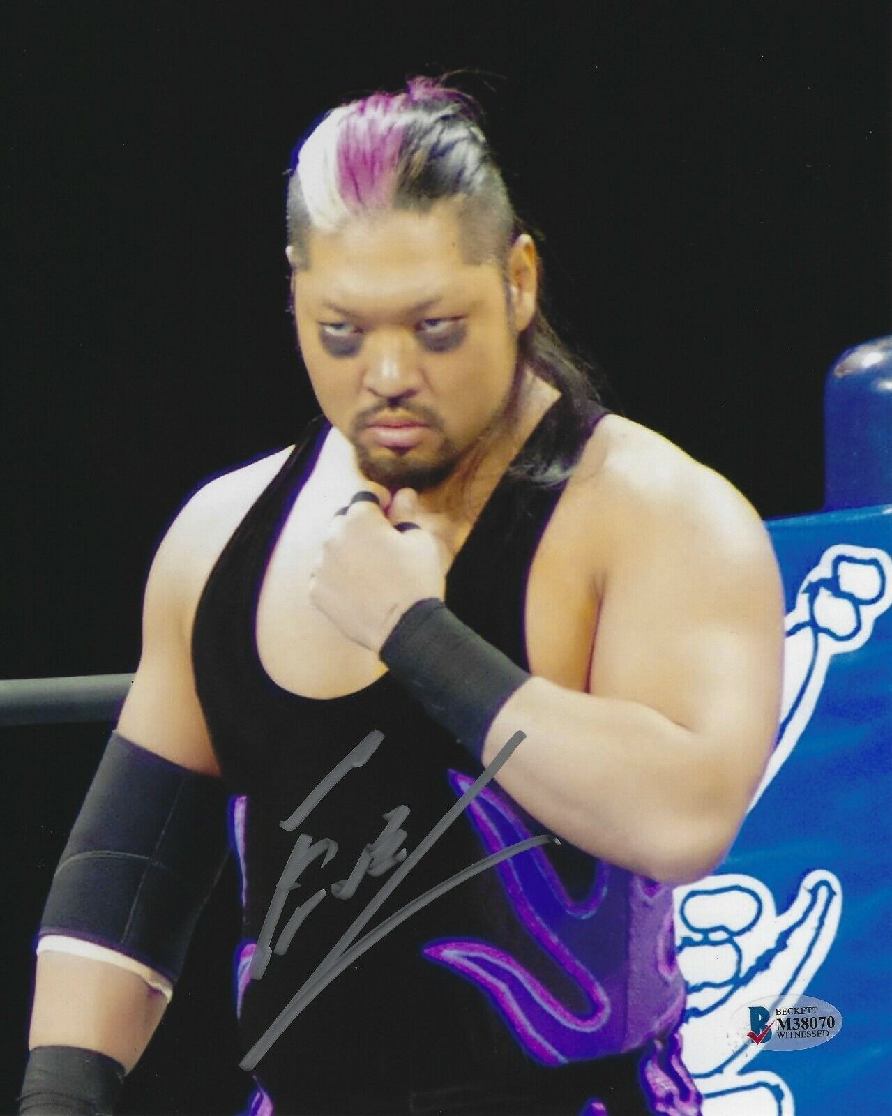 Evil Signed 8x10 Photo Poster painting BAS Beckett COA New Japan Pro Wrestling Picture Auto'd 70