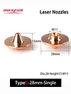 Double/Single Layer Laser Nozzles for Raytools Precitec WSX HSG Bodor HANS Bystronic