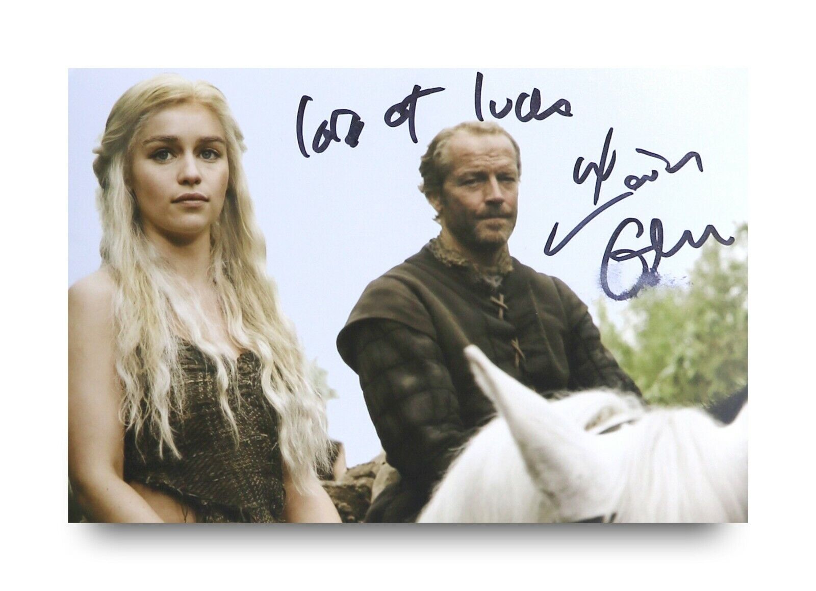 Iain Glen Signed 6x4 Photo Poster painting Game Of Thrones Genuine Autograph Memorabilia + COA