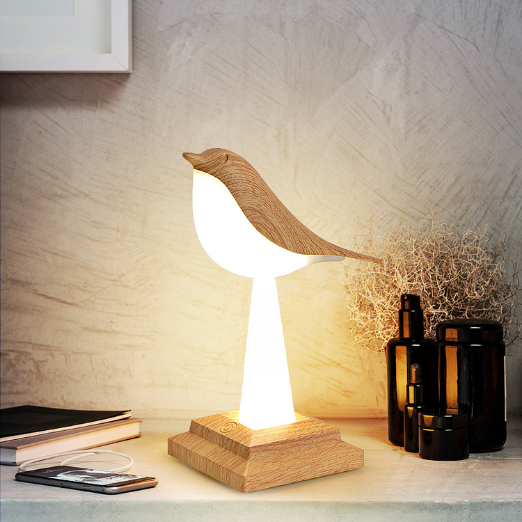 Creative Aromatherapy Magpie Table Lamp - Dimmable Touch Rechargeable RGB Night Light - Appledas