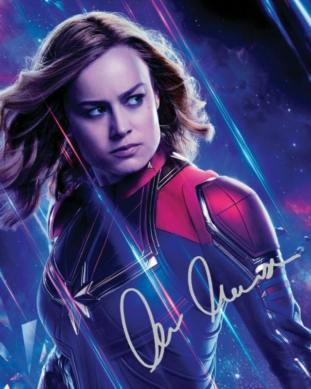 Brie Larson - Captain Marvel - The Avengers Autograph Signed Photo Poster painting Print