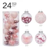 24PCS Christmas Tree 6CM Hanging Decor Balls