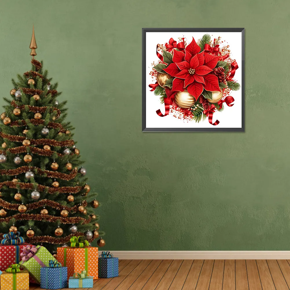 Diamond Painting - Full Round Drill - Christmas Saffron(Canvas|30*30cm)