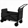 2-in-1 Wagons Carts Foldable 440lbs Capacity Folding Chair Cart with All-Terrain Wheels Beach Wagon for  Sports Garden Camping