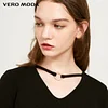 Vero Moda Brand NEW special design neckline elastic comfortable fabric long flare sleeve top T-shirt women |318102509