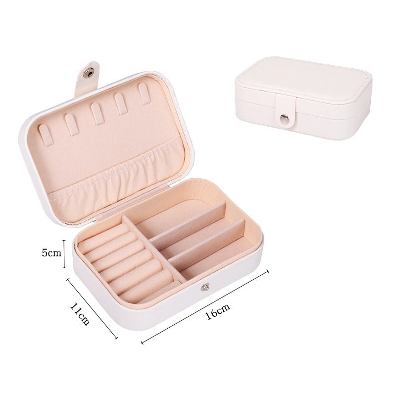 Simple Double-layer Cosmetics Jewelry Box 16*11*5cm4
