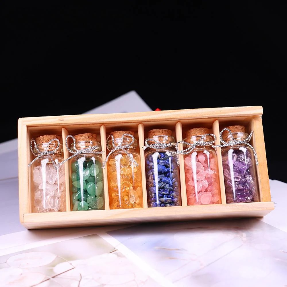 6 Kinds of Energy Stones Wishing Bottle