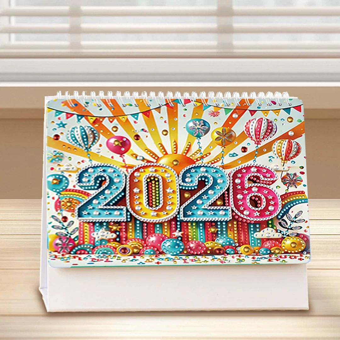 2026 Calendar Diamond Painting Kit Christmas Elf DIY Diamond Art Desk Calendar