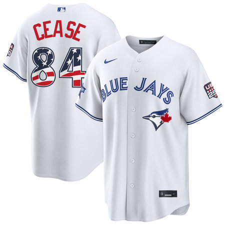 Youth Toronto Blue Jays #84 Dylan Cease Nike White 2026 All-Star Edition Stars & Stripes Stadium Jersey