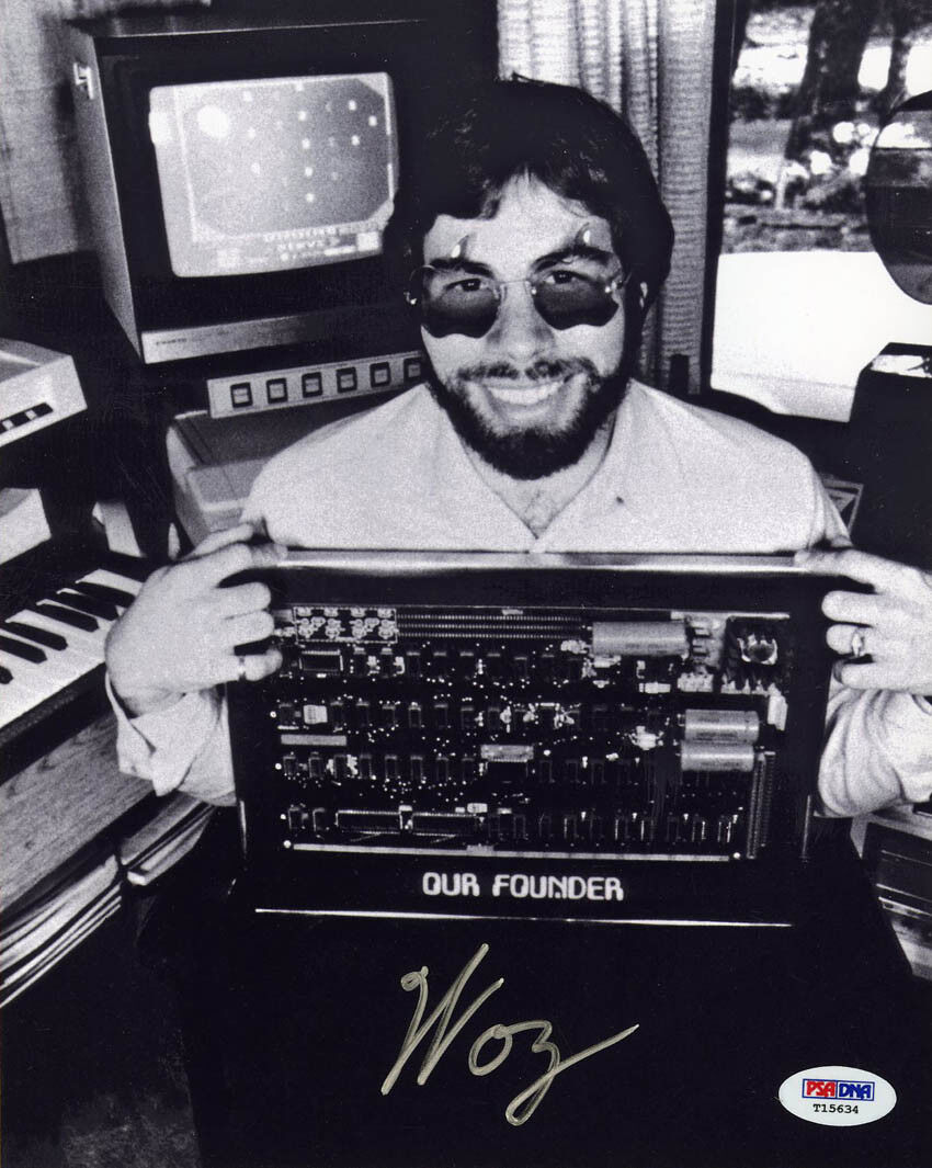 Steve Woz Wozniak SIGNED 8x10 Photo Poster painting Apple I Computer founder PSA/DNA AUTOGRAPHED