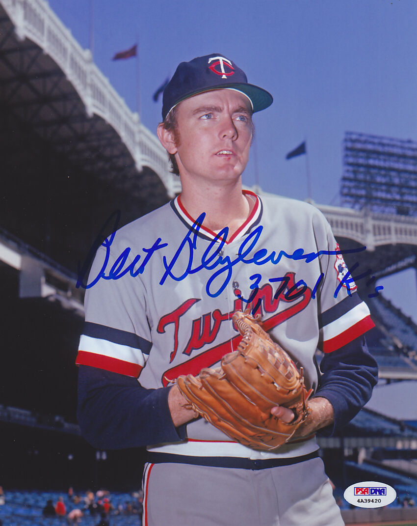 Bert Blyleven SIGNED 8x10 Photo Poster painting + 3,701 K's Twins ITP PSA/DNA AUTOGRAPHED