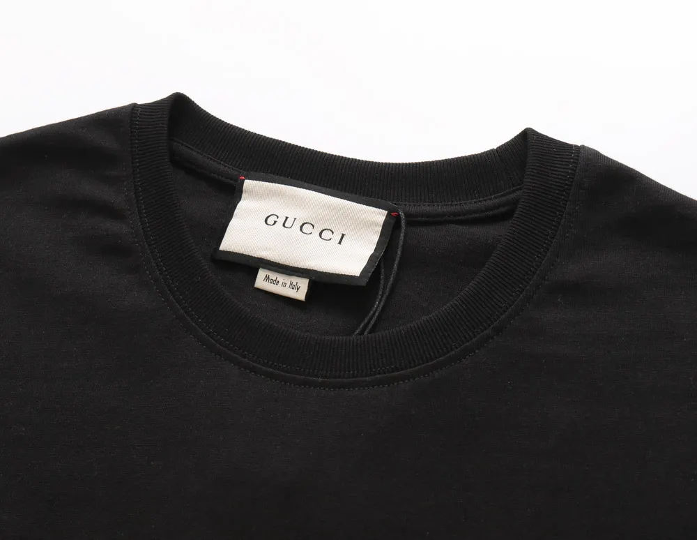 Color Block Stripe Graphic T-Shirt - Label Detail