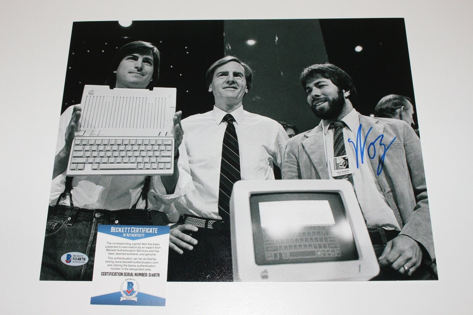 APPLE COMPUTERS FOUNDER STEVE WOZNIAK SIGNED 11x14 Photo Poster painting BECKETT COA A MAC IPOD