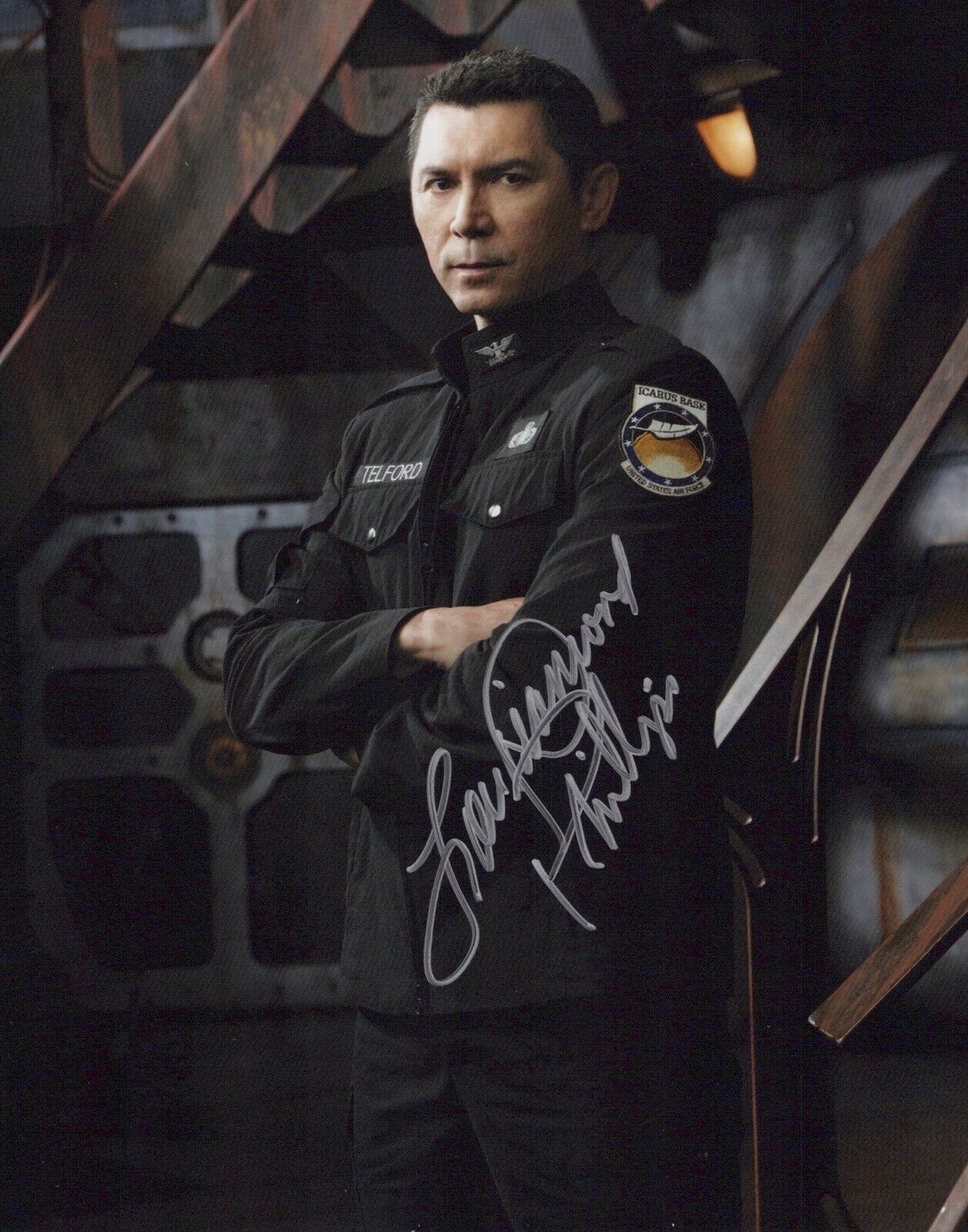 Stargate Universe 8x10 TV series Photo Poster painting signed by Lou Diamond Phillips