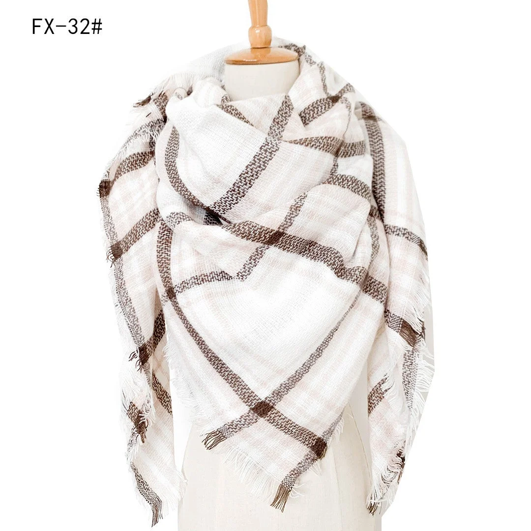 Plaid Pashmina Scarf Winter Scarf For Women