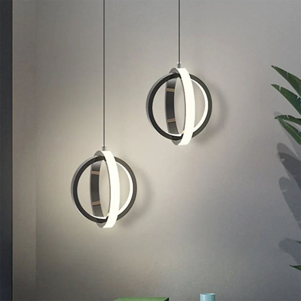 Visionary Dual Round Long Cable LED Pendant Lamp - Timeless Design