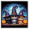 Halloween Cat-11CT Stamped Cross Stitch 40*40cm/15.75*15.75in